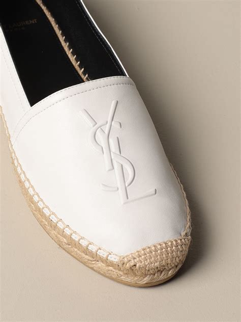 white ysl espadrilles